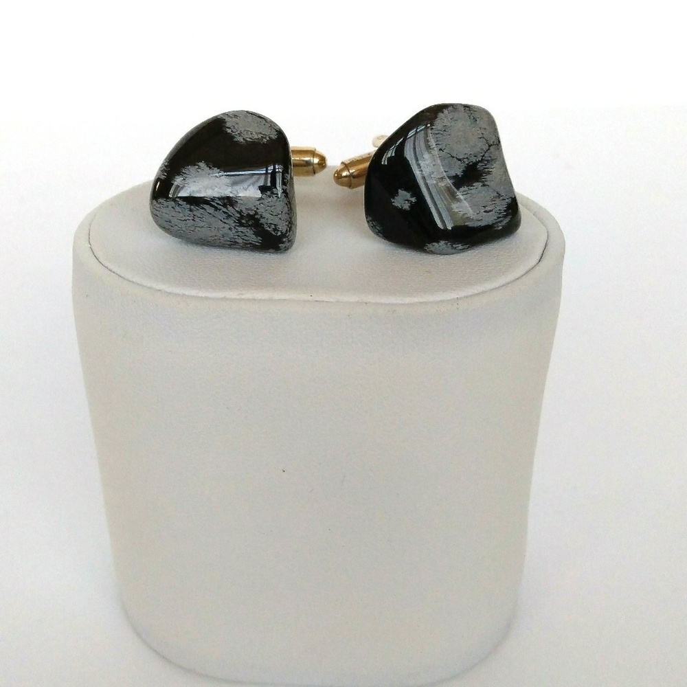 Men's Stone Cuff Links